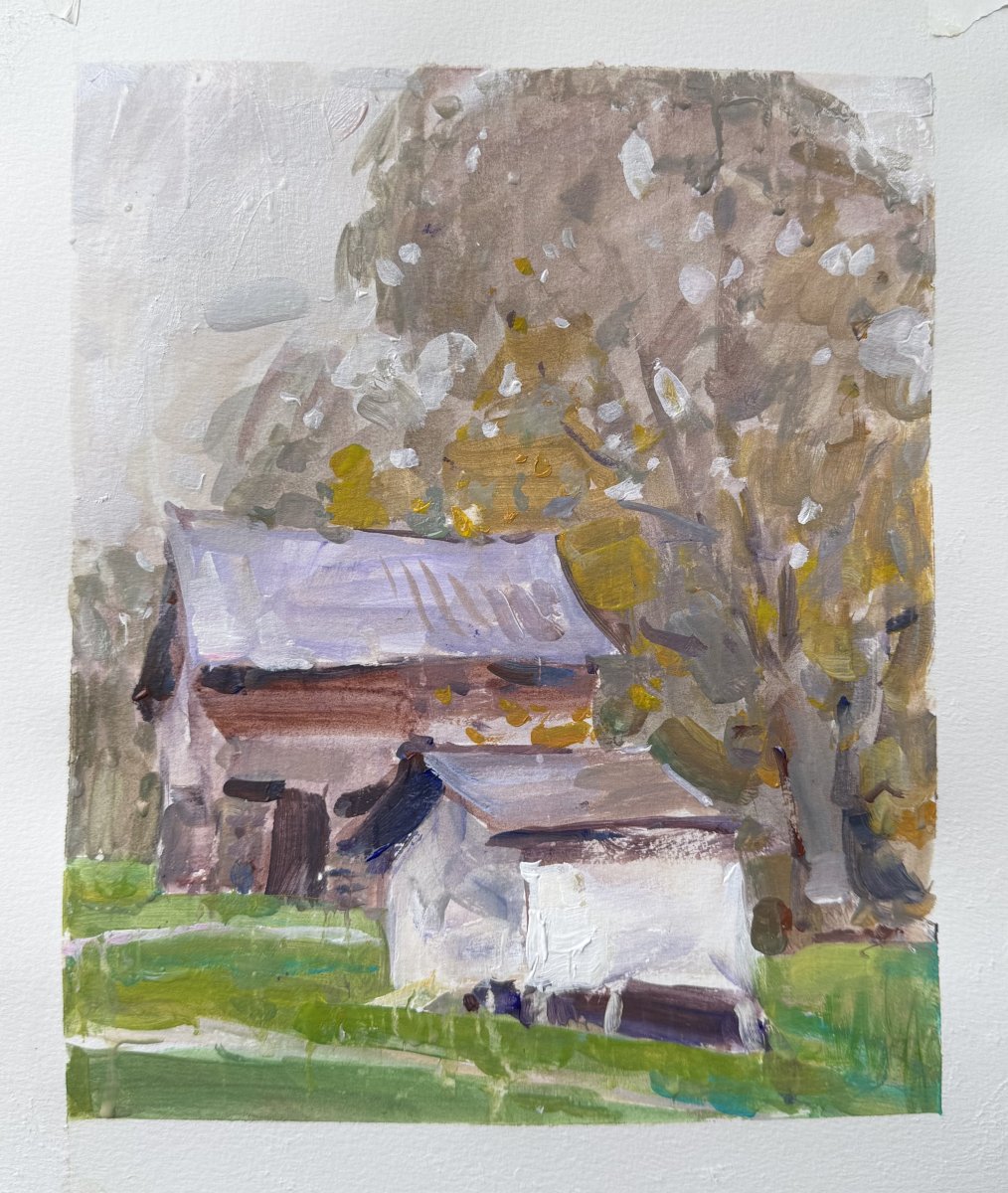 Roadside Barns in Autumn